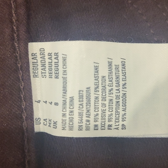 American Eagle Hi-Rise Jeggings Purple - Picture 2 of 8